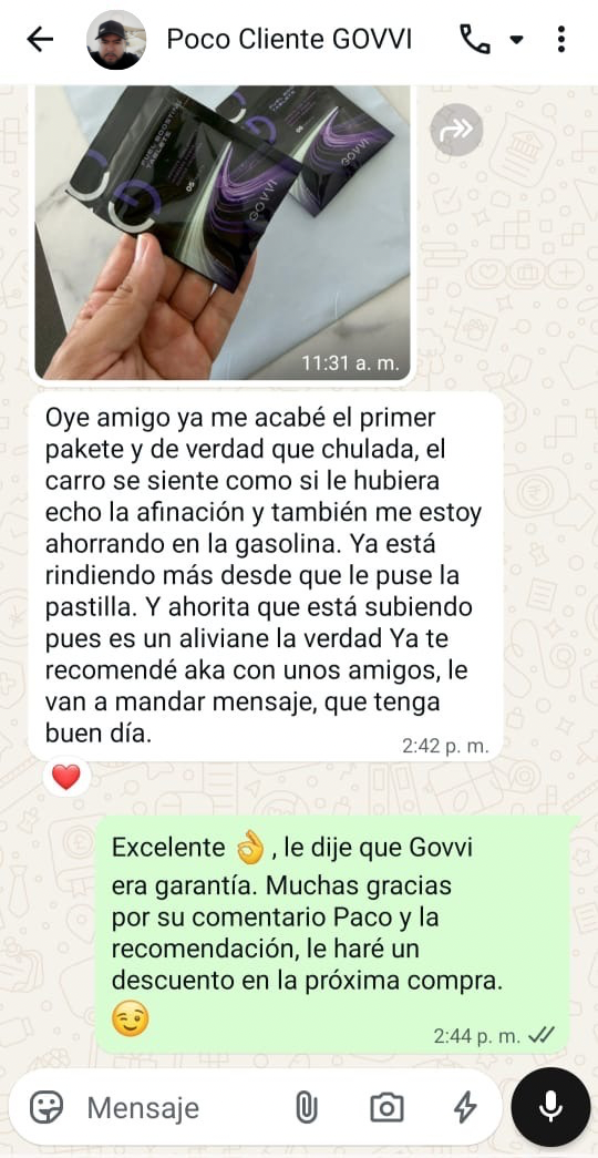 Testimonio real de cliente GOVVI
