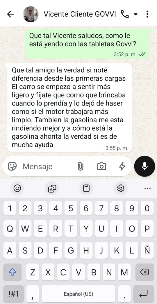 Testimonio real de cliente GOVVI